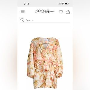 Significant Other Floral Wrap Dress